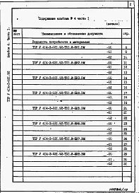 Альбом 4 Часть 1. Ведомости потребности в материалах ТХ 1. И - БН 1 - 64.ВМ
