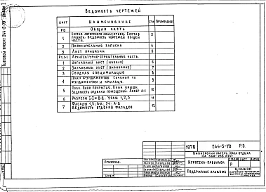 Альбом 1 Общая часть. Архитектурно-строительные решения