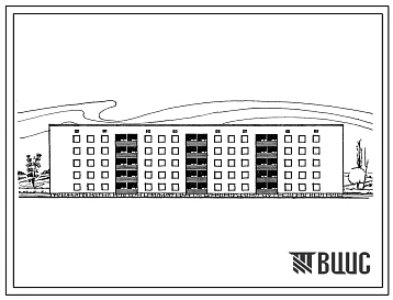 Типовой проект 114-87-69 5-этажный 4-секционный дом на 50 квартир 1Б.2Б.3А.4Б, для строительства на просадочных грунтах и над горными выработками.