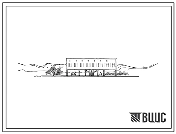 Типовой проект 264-21-17с Административное здание для поселков с населением 4000 жителей. Тип 4. Для строительства в 3Б и 4Б климатических подрайонах, сейсмичностью 7 и 8 баллов