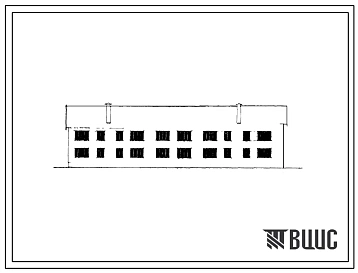 Типовой проект 114-14-2 Двухэтажный двухсекционный дом на 12 квартир (однокомнатных  4, двухкомнатных  4, трехкомнатных  4). Стены из местных материалов.