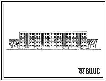 Типовой проект 115-102-1с 5-этажный 4-секционный жилой дом на 60 квартир с применением секций.