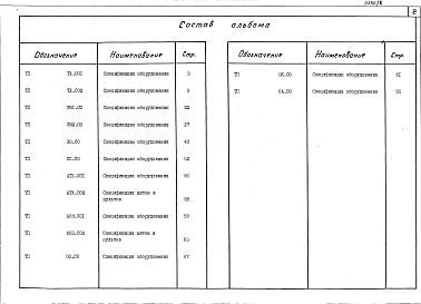 Альбом 8 Спецификация оборудования