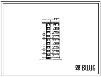 Типовой проект 94-0117.84 9-этажный 18-квартирный блок-элемент, левый Б 2л. 1Б-4Б /для строительства в г. Херсоне/
