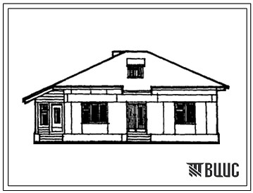 Типовой проект 183-24-113/1 Одноэтажный одноквартирный жилой дом с четырехкомнатной квартирой. Для индивидуальных застройщиков.