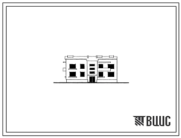 Типовой проект 30-03 Двухэтажная блок-секция на 6 квартир (двухкомнатных 2А-2, двухкомнатных 2Б-4). Торцевые левые, торцевые правые и рядовые для строительства в 1В и 2В климатических подрайона