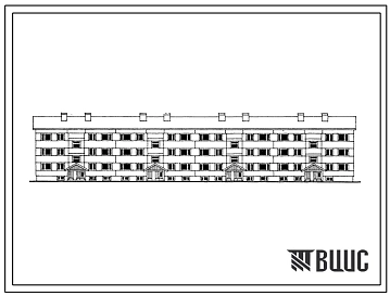 Типовой проект 113-23-67.13.86 Трехэтажный четырехсекционный жилой дом на 30 квартир (для строительства в Эстонской ССР)