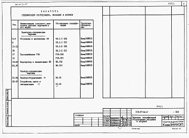 Альбом 6 Спецификации оборудования
