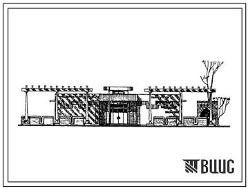 Типовой проект 274-22-54сп.13.86 Чайхана на 75 посадочных мест для строительства в Узбекской ССР
