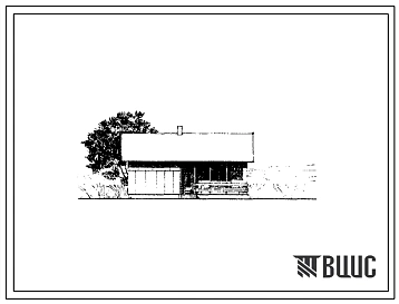 Типовой проект 183-17-45/1 Одноэтажный дом с четырехкомнатной квартирой с упрощенным инженерным оборудованием для индивидуальных застройщиков. Для строительства в 1В климатическом подрайоне, 2 климатическом районе (с возможностью применения в 3 климатичес