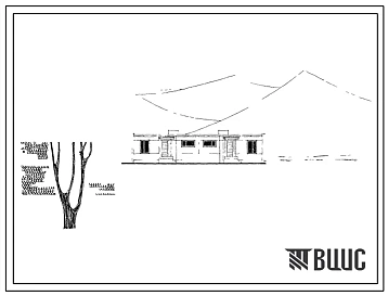 Типовой проект 181-53-46сп  1-этажный 2-квартирный блокированный жилой дом с 3-комнатными квартирами.
