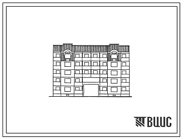 Типовой проект 90-0171.23.87 Компоновочный объемно-планировочный элемент 5 этажный 5.СП (для Владимирской области)