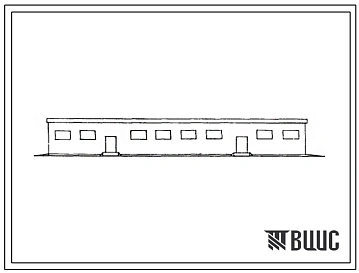 Типовой проект 801-201 Здание на 178 голов молодняка крупного рогатого скота беспривязного содержания с кормлением на выгульно-кормовом дворе.