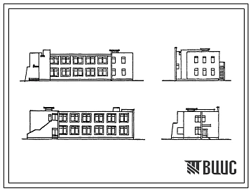 Типовой проект 244-4-53 Спальный корпус на 50 мест летнего функционирования для баз отдыха. Для строительства в 1В климатическом подрайоне, 2 и 3 климатических районах.