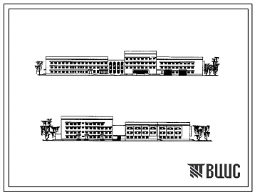 Типовой проект 252-2-20с Главный корпус родильного дома на 250 коек с женской консультацией. Сейсмичность 7, 8 баллов. Здание  трех-, четырехэтажное.  Каркас сборный железобетонный серии ИИС-04. Стены из легкобетонных панелей.