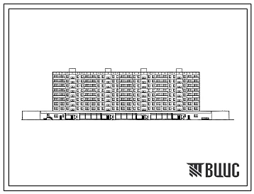 Типовой проект 1-515-24/9М Девятиэтажный крупнопанельный жилой дом на 128 квартир с продовольственным магазином