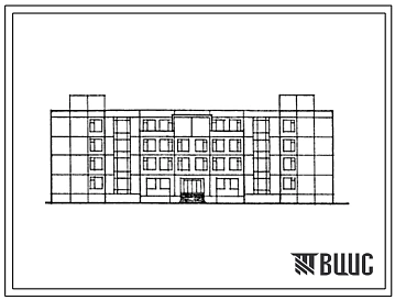 Типовой проект 231-1-153.87 Универсальный учебный и общественно-бытовой корпус профтехучилища на 540 училищах. Для г. Мурома Владимирской области. Здание трёх-, четырёхэтажное. Стены из трёхслойных легкобетонных панелей.