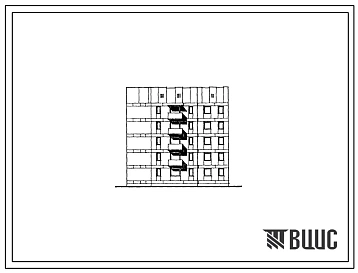 Типовой проект 174-039с.85 Блок-секция 5-этажная 1-секционная 15-квартирная поворотная правая с внутренним углом поворота 1Б.3А.3Б