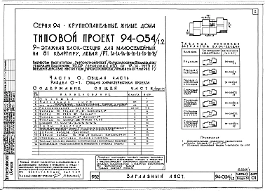 Альбом 1 Часть 0 Общая часть Раздел 0-1 Общая характеристика проекта