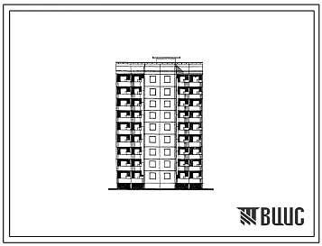 Типовой проект 94-0122.84 9-этажный 35-квартирный блок-элемент, правый Б 4п. 1Б-2Б-2Б-2Б /для строительства в г. Херсоне/