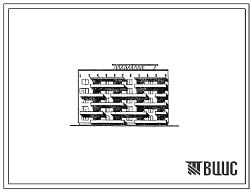 Типовой проект 67-04с Двойная блок-секция пятиэтажного жилого дома рядовая и торцевая левая на 20 квартир. Для строительства в Западных и Одесской областях Украинской ССР в районах с сейсмичностью 7 баллов. Стены из кирпича.