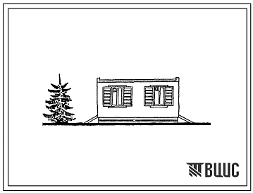 Типовой проект 420-04-23 Временные здания и сооружения контейнерного типа с деревянным каркасом и стальной опорной рамой, размещаемые в УТС серии 420-04. Уборная на 2 очка.