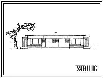 Типовой проект 183-17-7 1-этажный 2-квартирный жилой дом с 2-комнатными квартирами типа 2Б для строительства во 2 и 3 строительно-климатических районах.