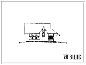 Типовой проект 144-89-98.86 Мансардный жилой дом с четырехкомнатной квартирой типа 4Б