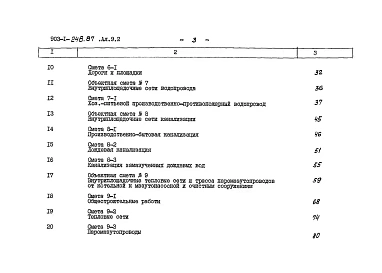 Альбом 9.2 Сметы. Генеральный план. Инженерные сети.