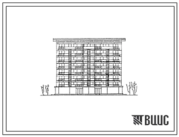 Типовой проект 1Г-450-13с/66 Двухсекционный дом на 44 квартиры с магазином в первом этаже.