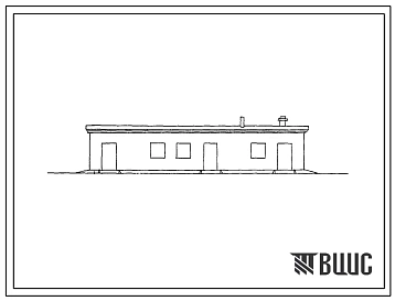 Типовой проект 817-76 Блок подсобно-вспомогательных помещений для кумысной фермы на 150 кобылиц.
