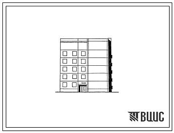 Типовой проект 135-0316с.13.87 5-этажная торцевая правая блок-секция на 15 квартир 1-3-4 для строительства в г. Иркутске