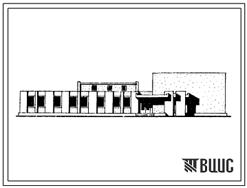 Типовой проект 284-4-73с Баня-прачечная с предприятиями бытового обслуживания. Тип 2. В составе бани на 20 мест, прачечной самообслуживания на 125 кг сухого белья в смену, комплексного приемного пункта на 5 рабочих мест. Для строительства в 4Б и 4В климат