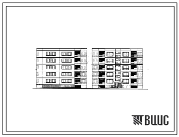 Типовой проект 99-09/1 Блок-секция пятиэтажная рядовая правая на 15 квартир (однокомнатных – 1А-5, двухкомнатных 2Б-5, трехкомнатных 3А-5). Для строительства в 1В климатическом подрайоне, 2 и 3 климатических районах