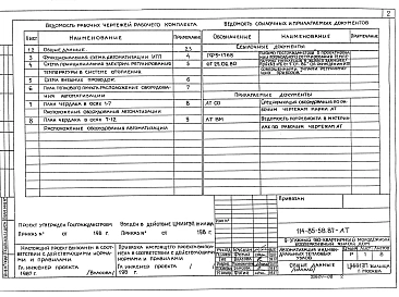 Альбом АТ Автоматизация тепловых пунктов.