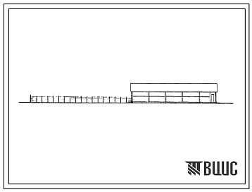 Типовой проект 803-148с Баз-навес на 800 голов ремонтного молодняка каракульского направления (в индустриальных конструкциях серии 1.800 1).