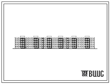 Типовой проект 111-72-11с 5-этажный 6-секционный крупнопанельный жилой дом на 129 квартир для строительства в 1 строительно-климатической зоне, в районах с сейсмичностью 8 баллов в Тувинской АССР.