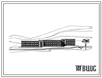 Типовой проект 244-4-41с Спальный корпус круглогодичного действия на 348 мест (для турбобаз), для строительства в 3Б, 3В, 4Б, 4В климатических подрайонах сейсмичностью 7 и 8 баллов