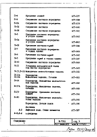 Состав альбома. Типовой проект И-700АЧасть 1 Раздел 2/О Архитектурно-строительные чертежи узлов и деталей подземной части здания