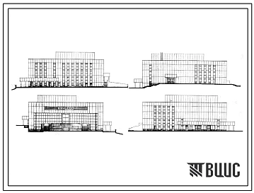 Типовой проект И-916 Кинотеатр с залами 800 и 310 мест с расширенным составом помещений (аналогичен И-919) для строительства в г. Москве