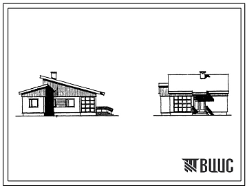Типовой проект 181-91-32/1.2 Жилой дом одноэтажный одноквартирный трехкомнатный. Для индивидуальных застройщиков.
