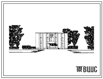 Типовой проект 264-23-11 Дом правосудия-суд с двумя залами судебных заседаний и прокуратура, со стенами из кирпича.