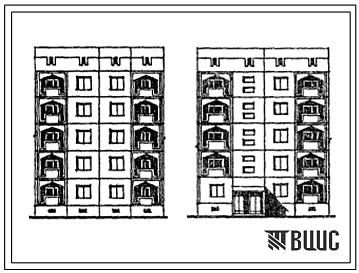 Типовой проект 150-017с.13.87 Блок-секция 5-этажная 10-квартирная рядовая 3.2. Для строительства в Азербайджанской ССР.
