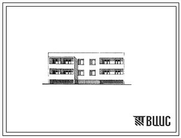 Типовой проект 85-031/1 Двухэтажная блок-секция рядовая левая на 6 квартир (двухкомнатных 2Б-2, трехкомнатных 3А-2, 3Б-2). Для строительства в 1В климатическом подрайоне, во 2 и 3 климатических районах