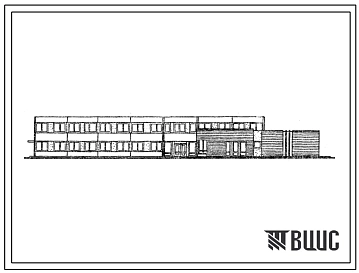 Типовой проект 261-20-85.83 Административное здание для поселков на 1600-2400 жителей. Для строительства во 2Б, 2В климатических подрайонах Латвийской ССР