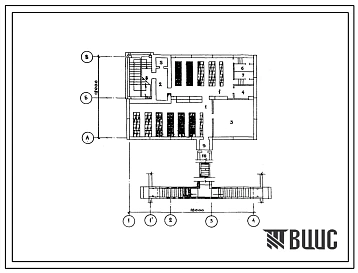 Типовой проект А-2,3,4-300-270.84 Склад инвентаря и оборудования в подвале служебно-технического здания железнодорожного транспорта, (убежище на 300 человек, размеры убежища 18м на 12м, режимы вентиляции 1,2).