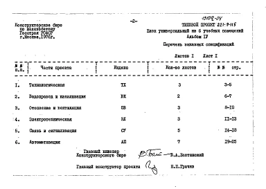 Альбом 4 Заказные спецификации