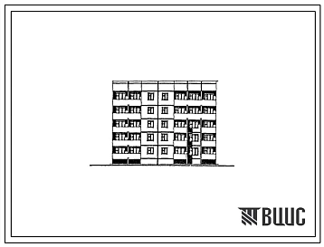 Типовой проект 121-0198.13.88 Блок-секция 5-этажная 30-квартирная рядовая 1.1.1.1.1.2 с квартирами для малосемейных (для строительства в Ленинградской области)