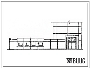 Типовой проект 271-18-12.83 Магазин «Хозяйственные товары» торговой площадью 400 м2 во встроено-пристроенном блоке. Для строительства в 1В климатическом подрайоне, 2 и 3 климатических районах