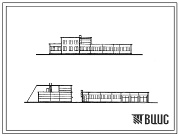 Типовой проект 252-9-26 Хозкорпус психиатрической больницы на 500 коек в каркасно-панельных конструкциях серии ИИ-04, для строительства в 1В климатическом подрайоне, 2 и 3 климатических районах